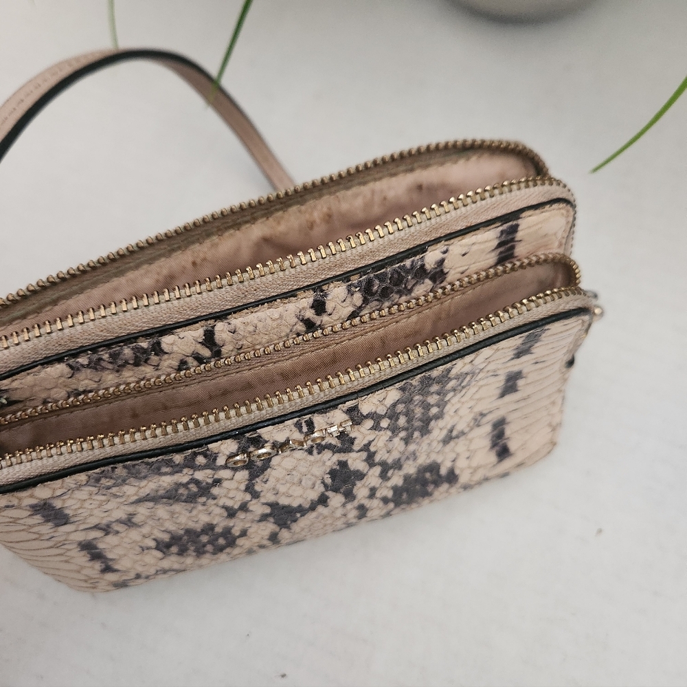 Coach Python Print Wristlet Snakeskin Pattern In … - image 4